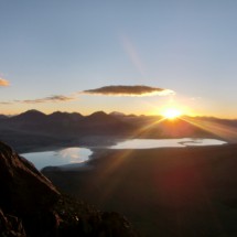 Sunrise on the way to the summit of Licancabur